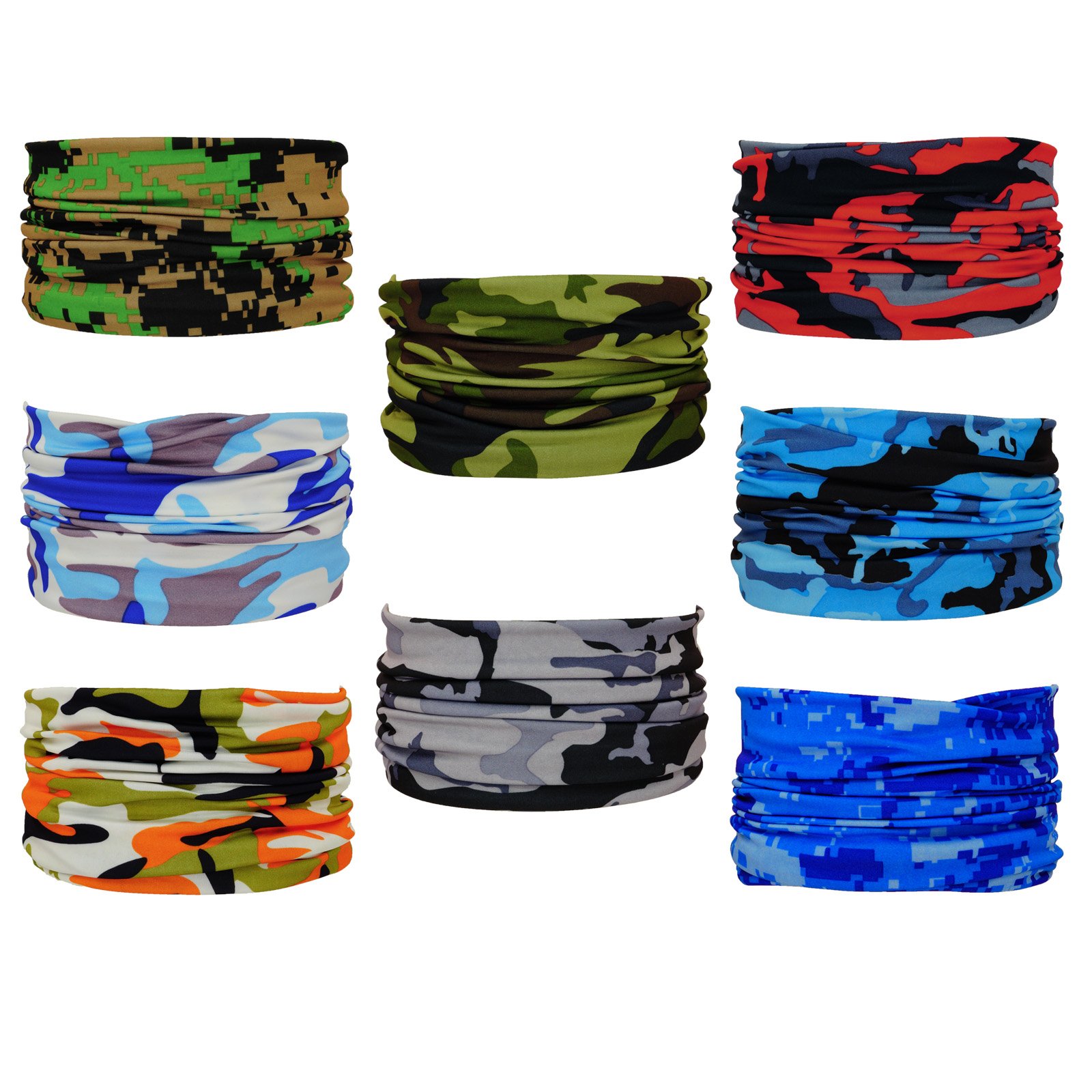 Multifunctional Neck Gaiter 8pcs - 图片 3