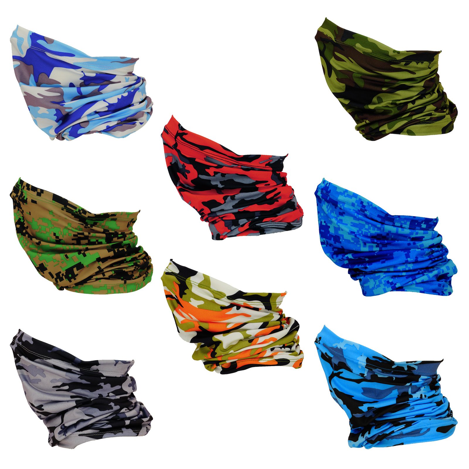 Multifunctional Neck Gaiter 8pcs - 图片 2
