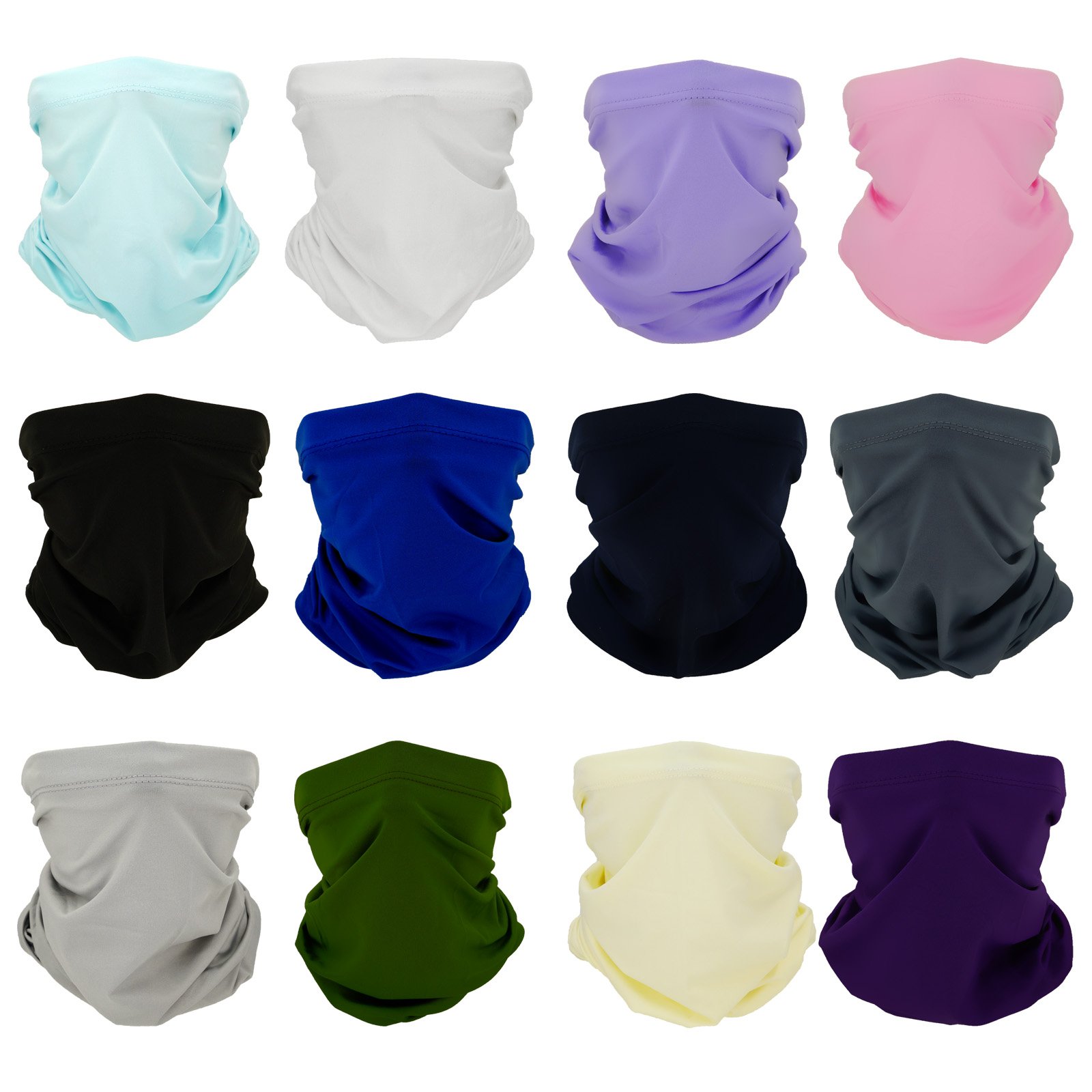 Multifunctional Neck Gaiter 12pcs