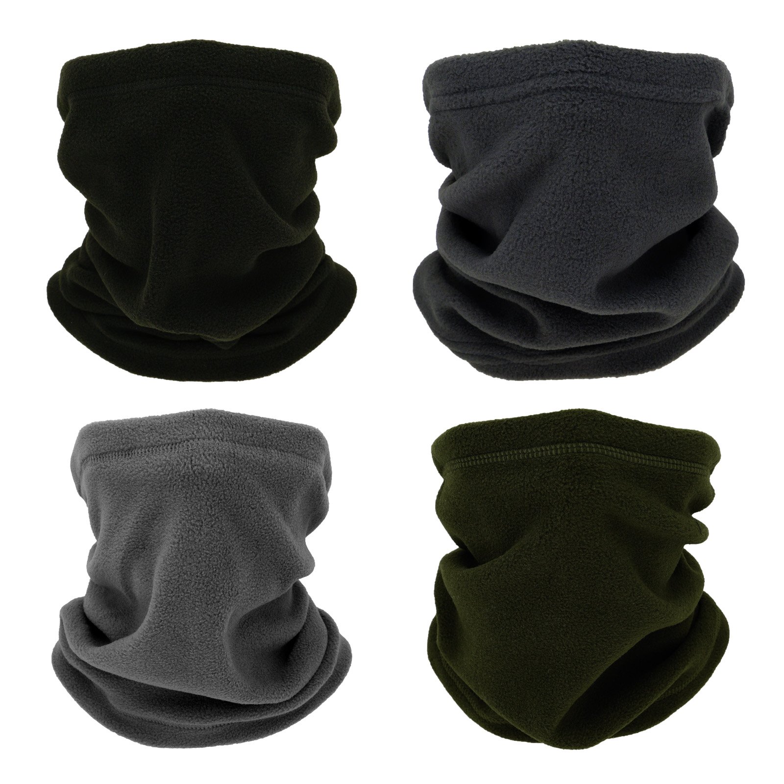 Polar Fleece Neck Gaiter 4pcs