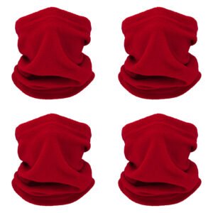 Polar Fleece Neck Gaiter 4pcs